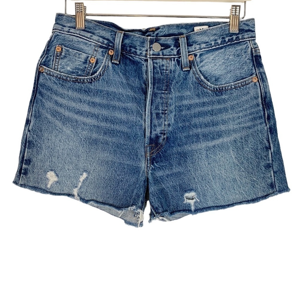 Levi's High Waist Cut Off Jean Shorts 28
